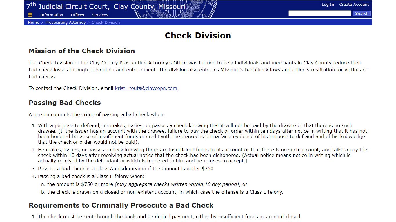 Mission of the Check Division - circuit7.net